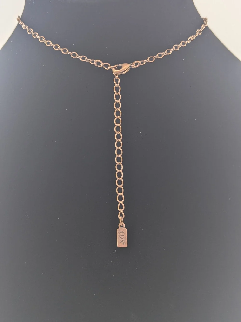 Rose Gold Faceted Pendant Necklace - Elegant Women's Jewelry - Picture 7 of 9